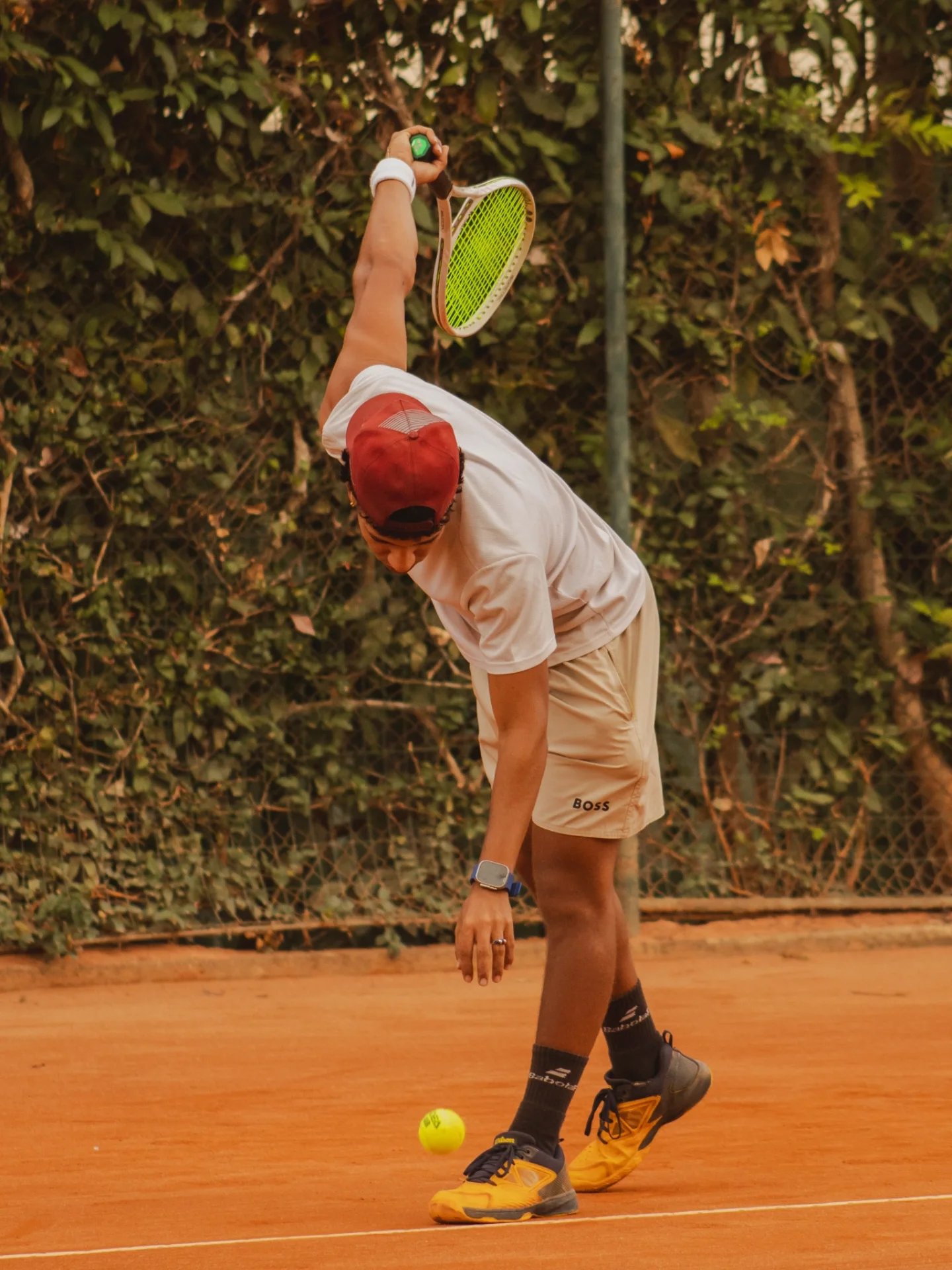 Marcos César em ação na quadra